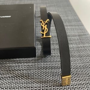 YSL Men's Leather Bracelet